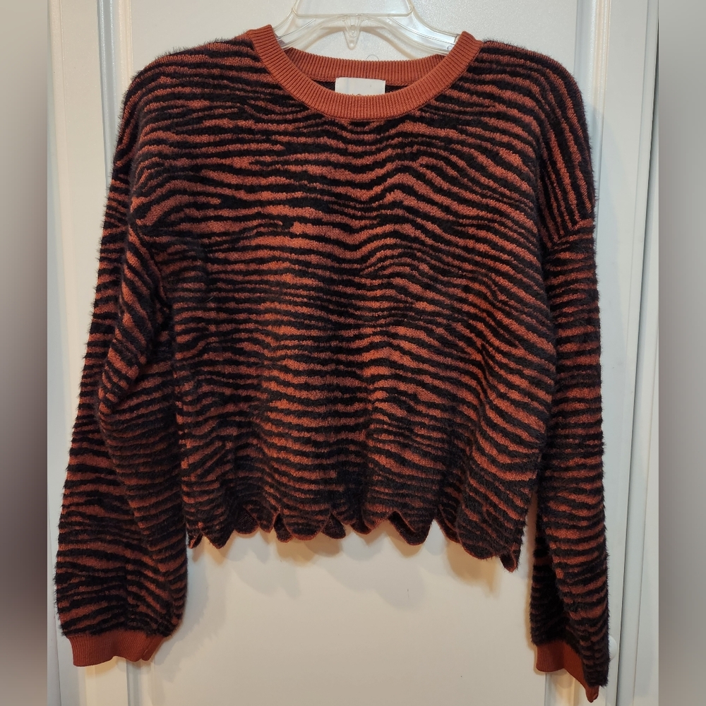 Zebra sweater pull over